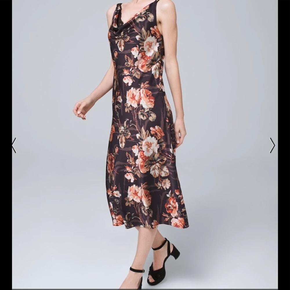 WHBM Floral Print Slip dress